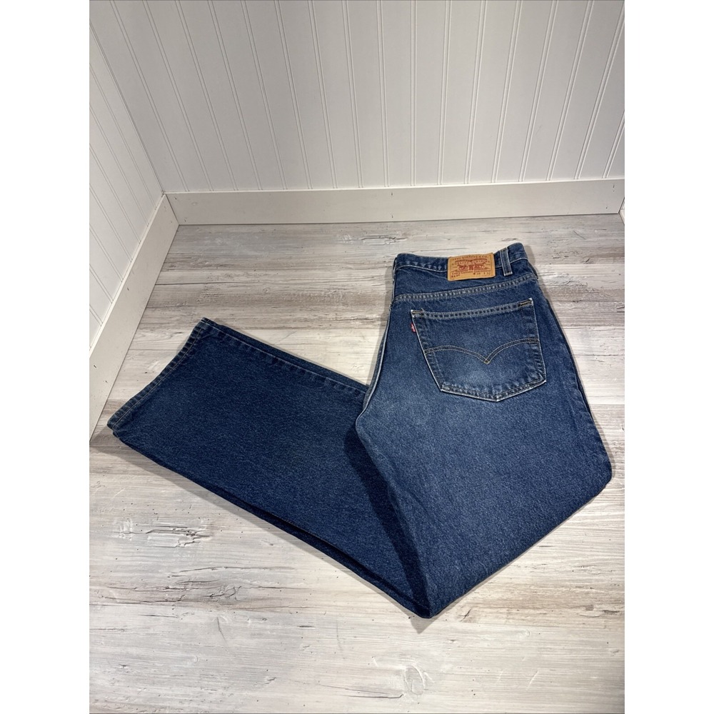 Vtg Levis 517 Jeans Mens 38x32( Fit 37X31)Blue Bootcut Red Tab Denim Made In USA